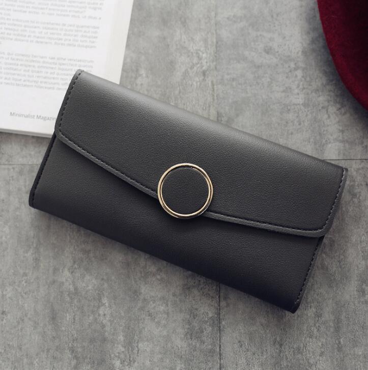 Women Pu Leather Purse Zipper Wallet - melvincucci