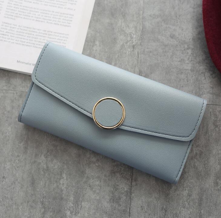 Women Pu Leather Purse Zipper Wallet - melvincucci