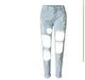 Women Ripped Jeans femme Plus Size Casual Denim Pants - melvincucci