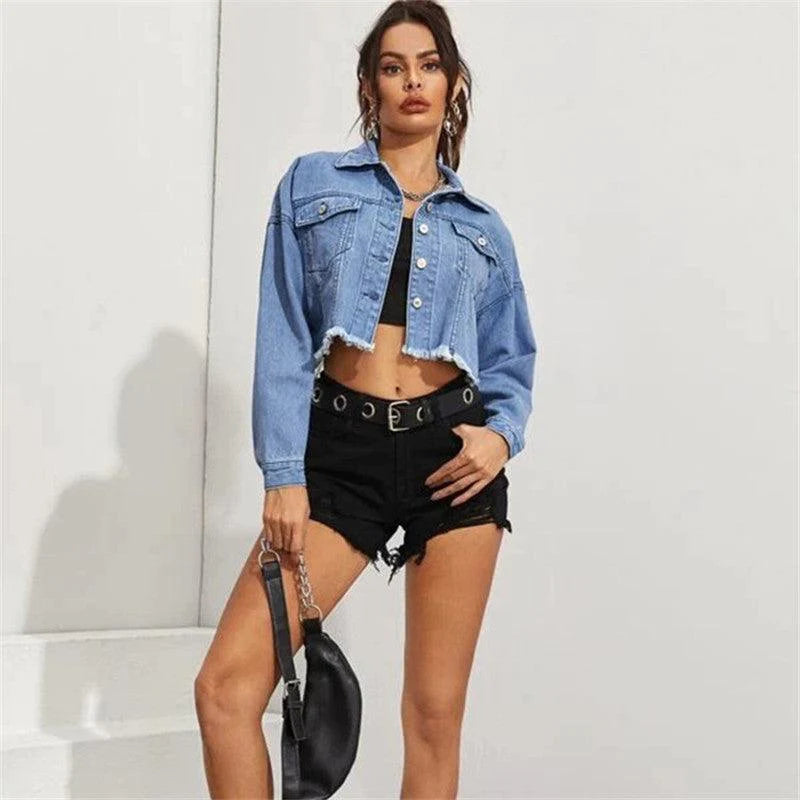 Women's Denim Vest Short Denim Jacket - melvincucci