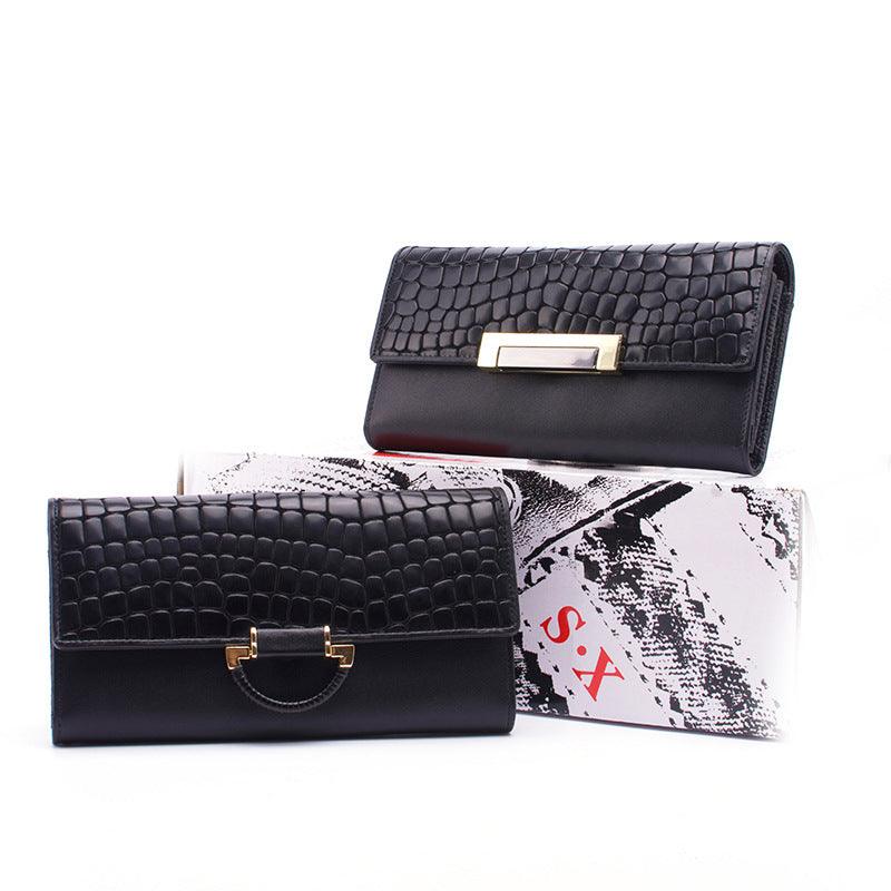 Women's Leather Wallets, Wallets In Hand, First Layer Cowhide Women's Long Wallets, Wallets - melvincucci