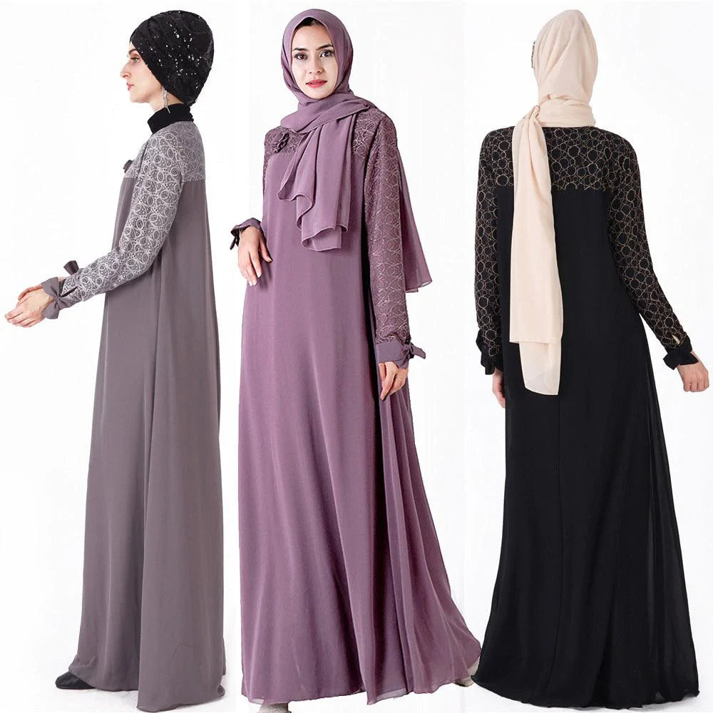 Women's long dress lace dress Dress Gown - melvincucci