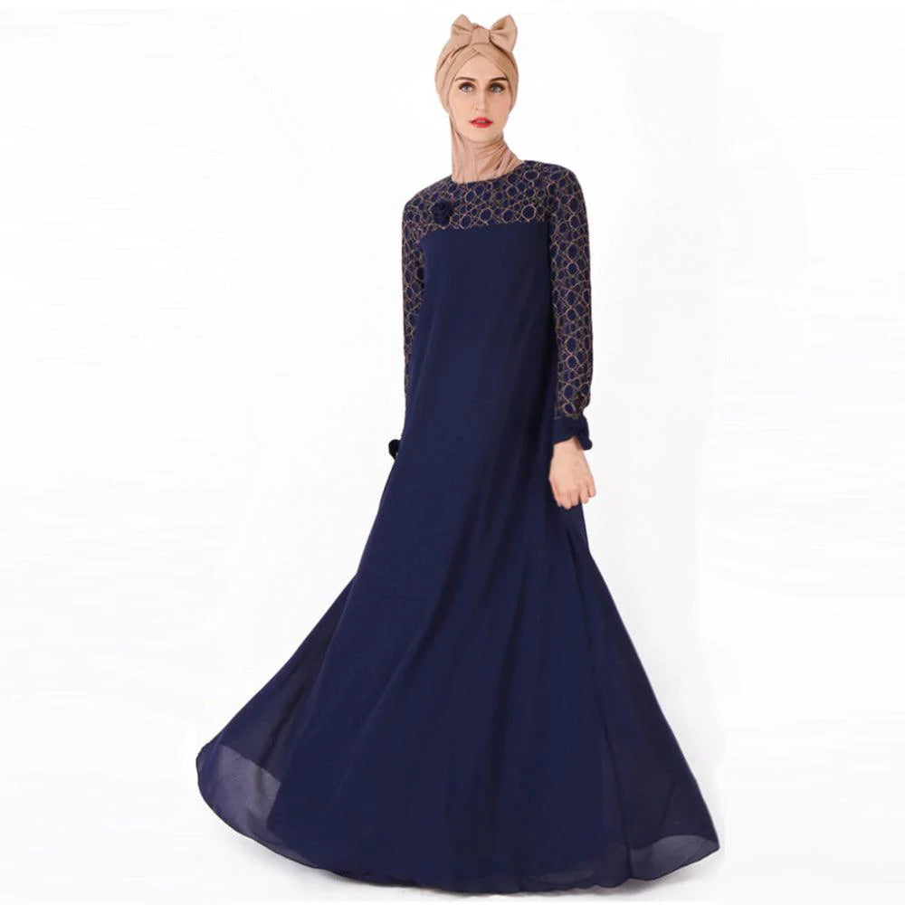 Women's long dress lace dress Dress Gown - melvincucci
