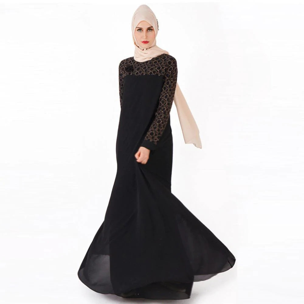 Women's long dress lace dress Dress Gown - melvincucci