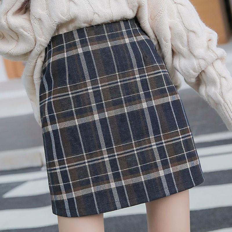 Women s Mini Woolen Short Skirt - melvincucci
