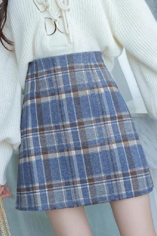 Women s Mini Woolen Short Skirt - melvincucci