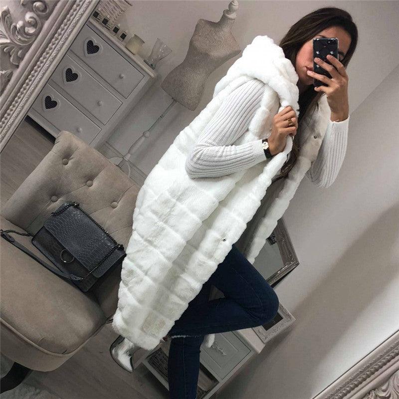 Women's new imitation fur fur vest - melvincucci