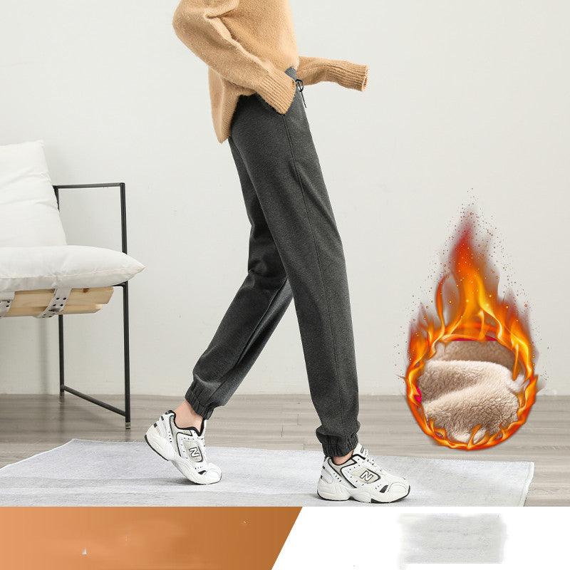 Women's Plus Velvet Thick Loose Casual Pant - melvincucci