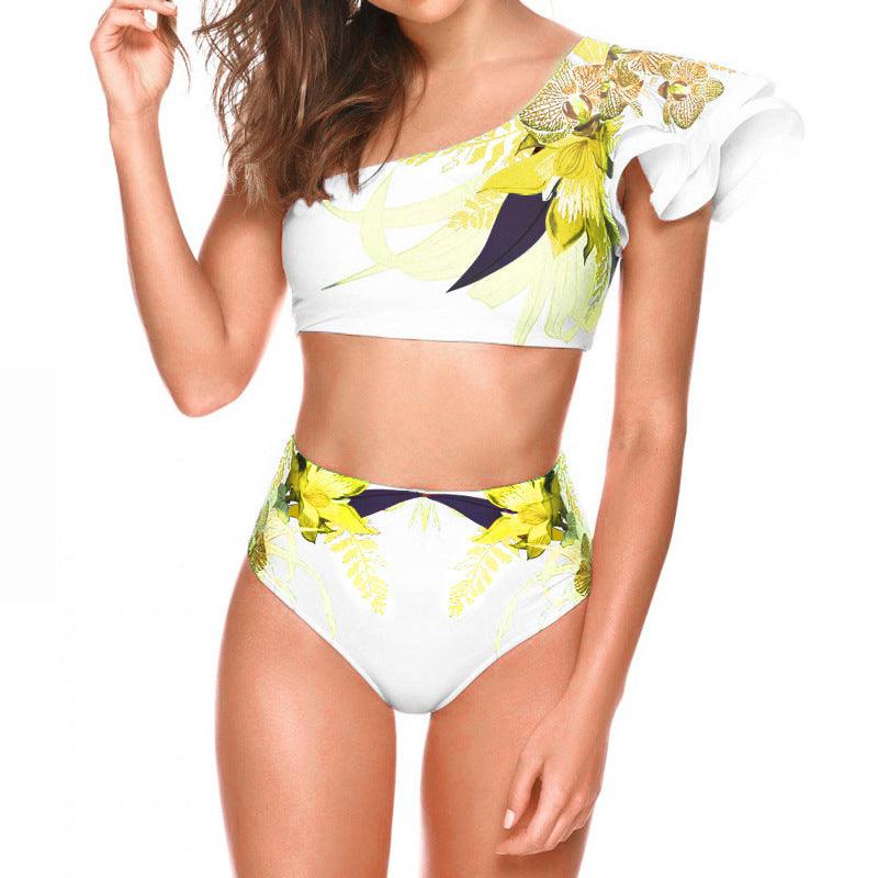 Women's Sexy Two-piece Swimwear Floral Print Swimsuit Bikini Swimming Beachwear Bikinis - melvincucci
