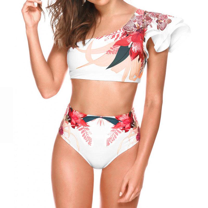 Women's Sexy Two-piece Swimwear Floral Print Swimsuit Bikini Swimming Beachwear Bikinis - melvincucci
