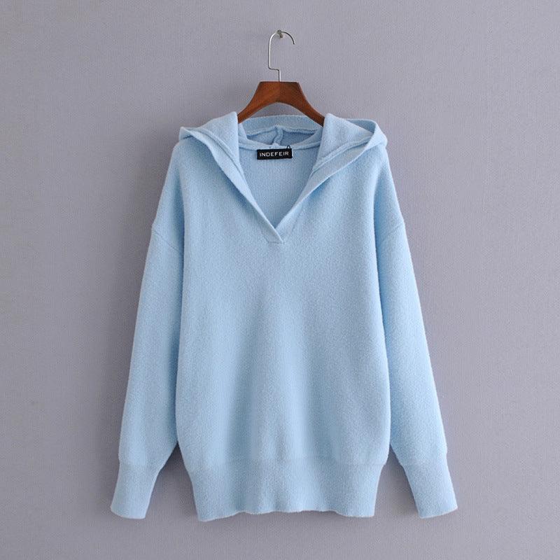 Women S Soft Solid Color Knitted Sweater Women - melvincucci