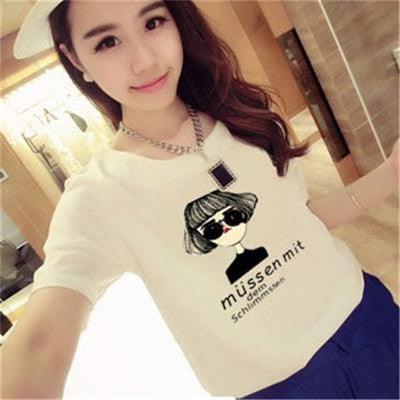 Women's t-shirt printing letters short-sleeved t-shirt women - melvincucci