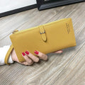 Women's Wallet With Zipper Buckle Korean Style Fashion Solid Color WLong Wallet Women - melvincucci