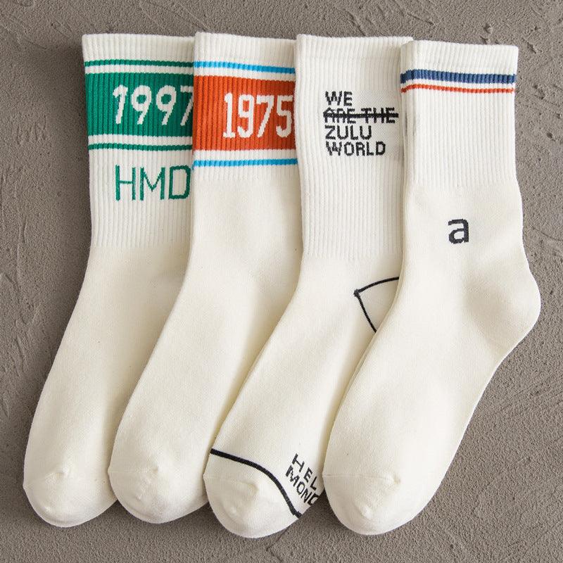 Women s White Socks Cotton Tube Socks - melvincucci