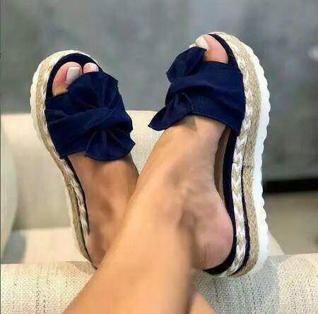 Women Sandals Platform Sandals Shoes Women Bow 2020 Summer - melvincucci