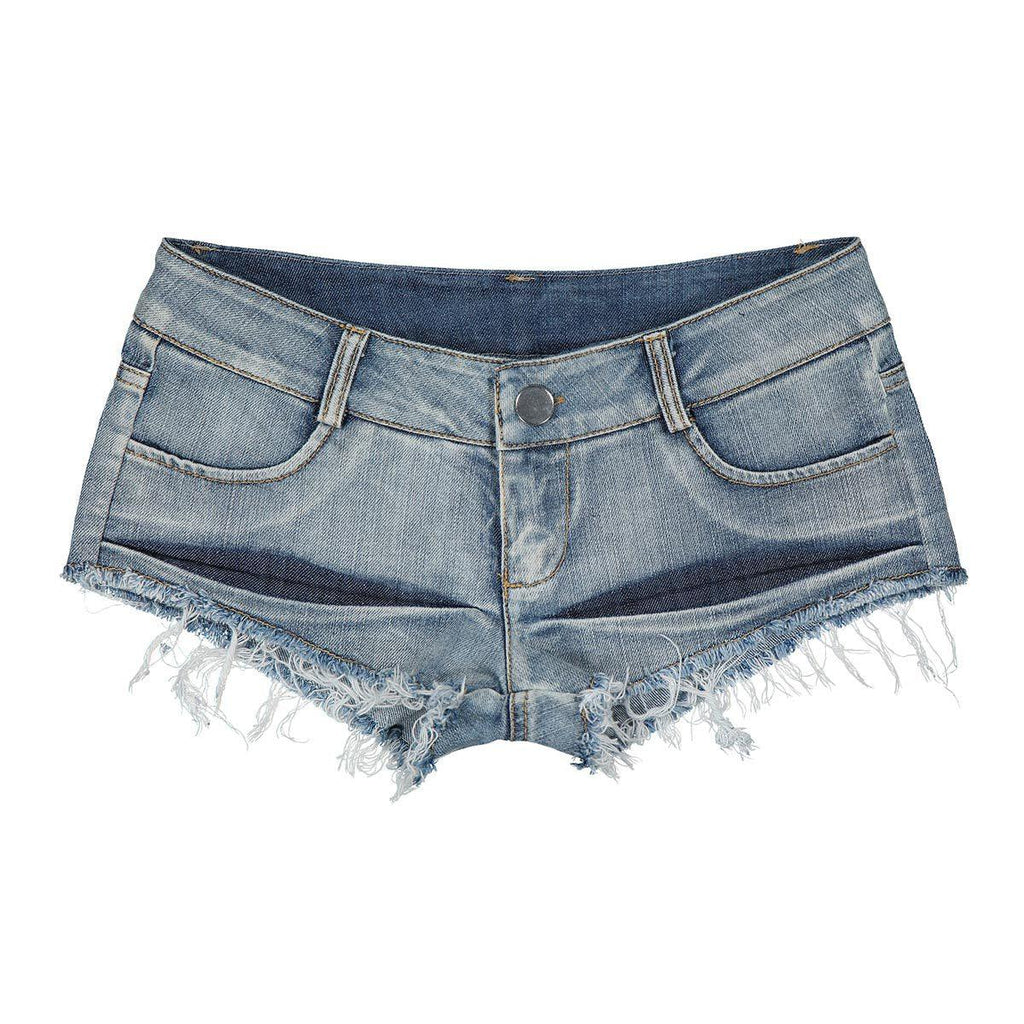 Women Sexy Denim Jeans Shorts Girl Low Waist Beach Hot Shorts - melvincucci
