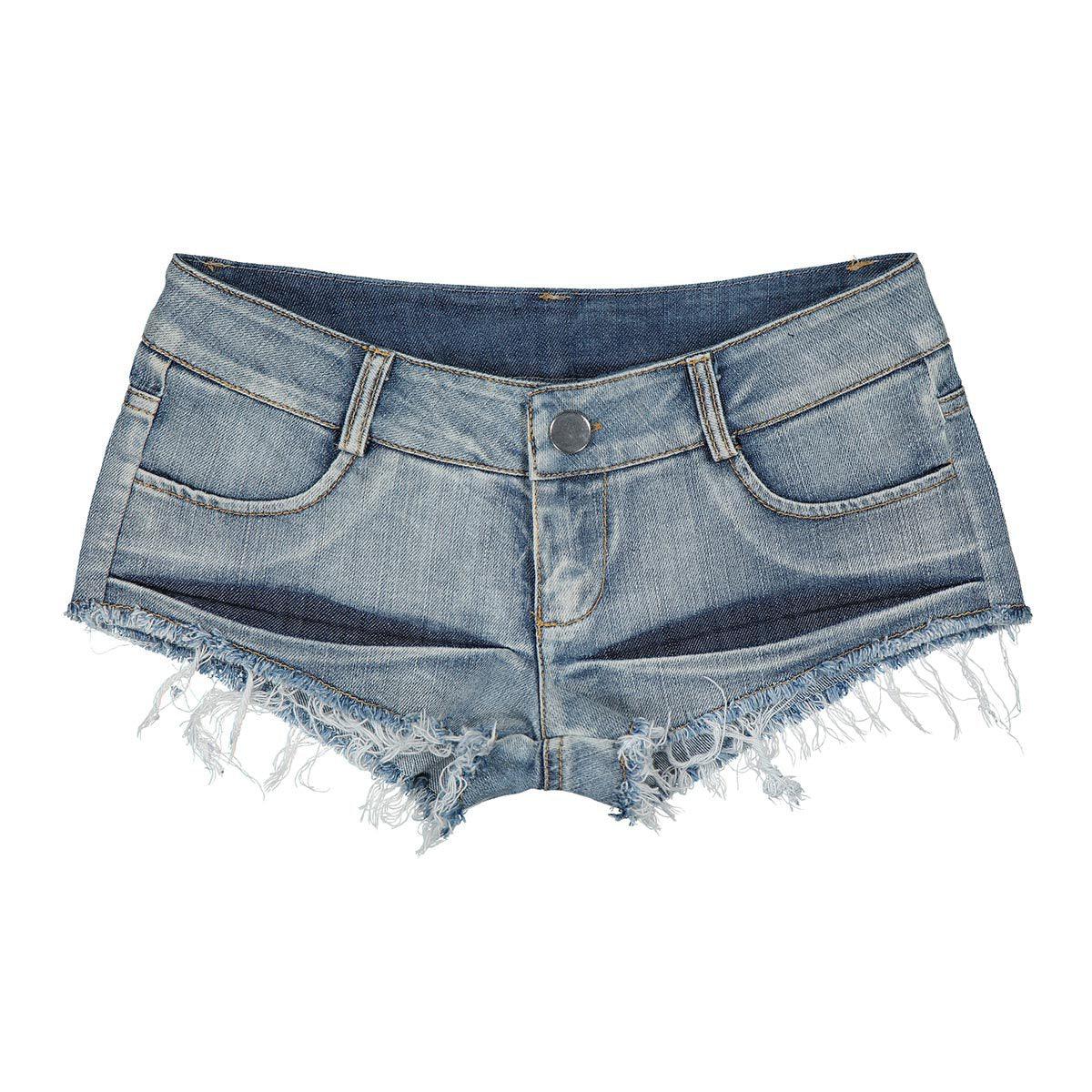 Women Sexy Denim Jeans Shorts Girl Low Waist Beach Hot Shorts - melvincucci