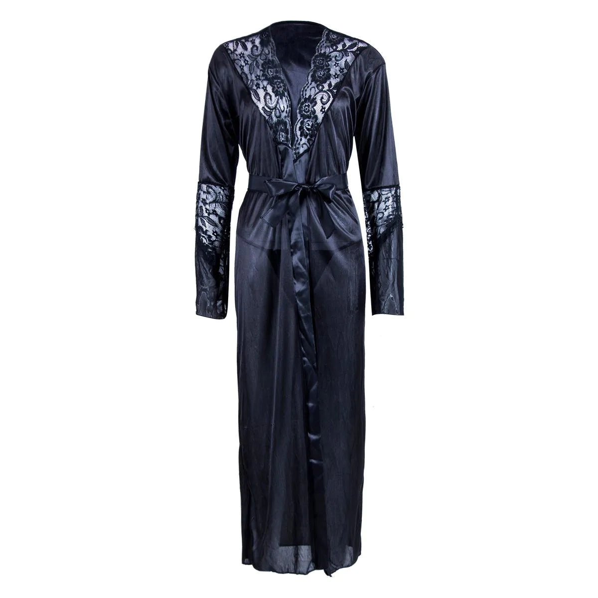 Women Sexy Lingerie Bathrobe Glossy Big Yards Dress - melvincucci