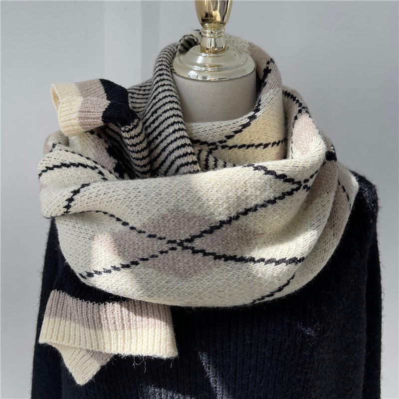 Women Soft Mohair Warm Ring Collar Scarf - melvincucci