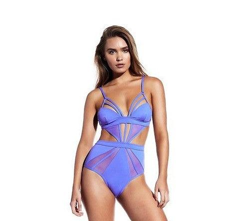 Women Summer Swimsuits Sexy Sleeveless One Piece Swimsuit Hollow Out Monokini Push Up Sheer Bikini Swimwear Beachwear S-XL - melvincucci