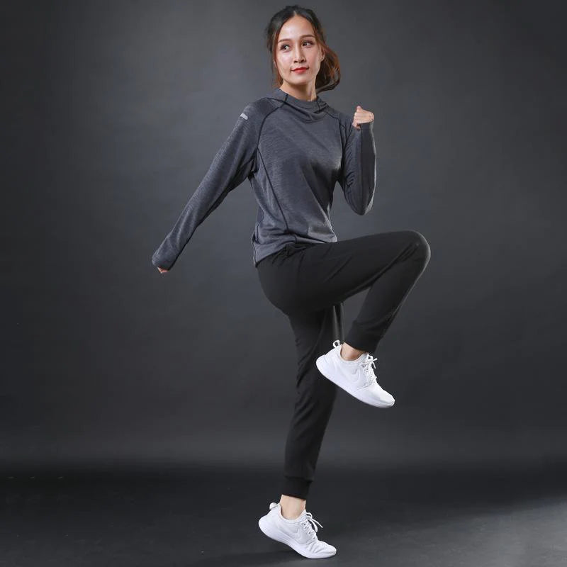 Women Thin Fitness T-shirt Long Sleeve - melvincucci