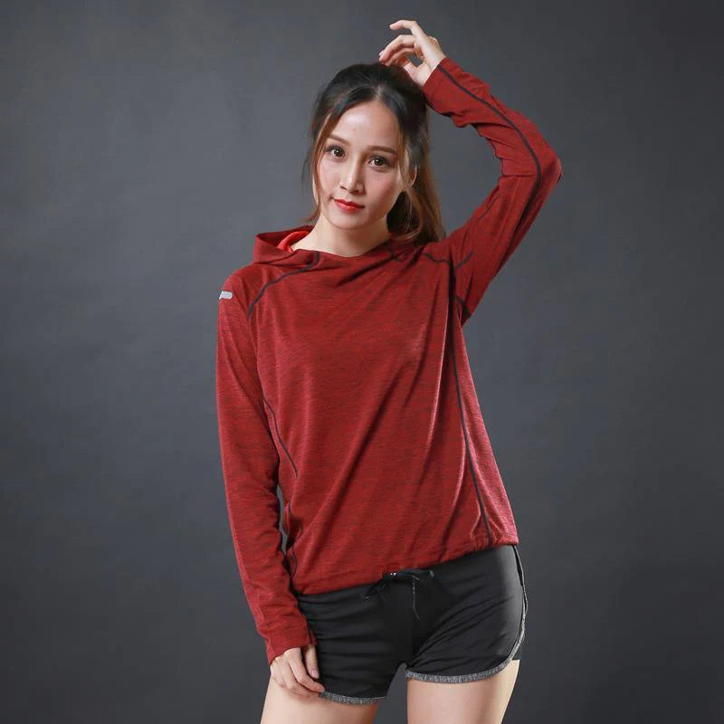 Women Thin Fitness T-shirt Long Sleeve - melvincucci