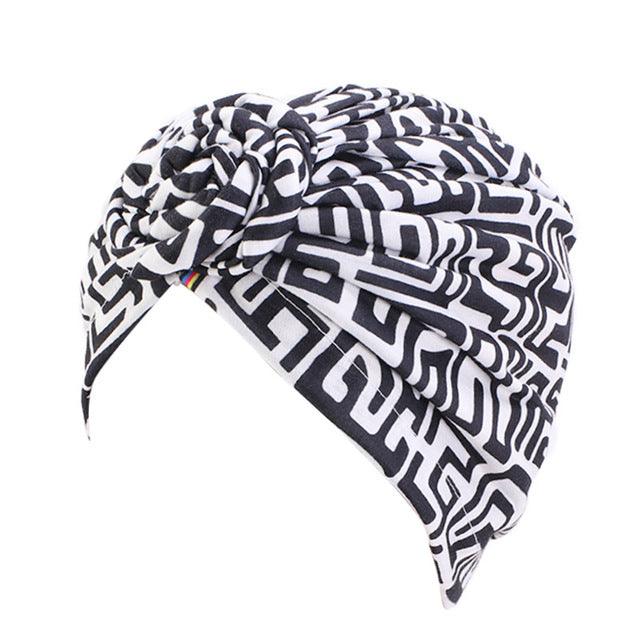 Women Turban African Pattern Knot Headwrap Fashion - melvincucci