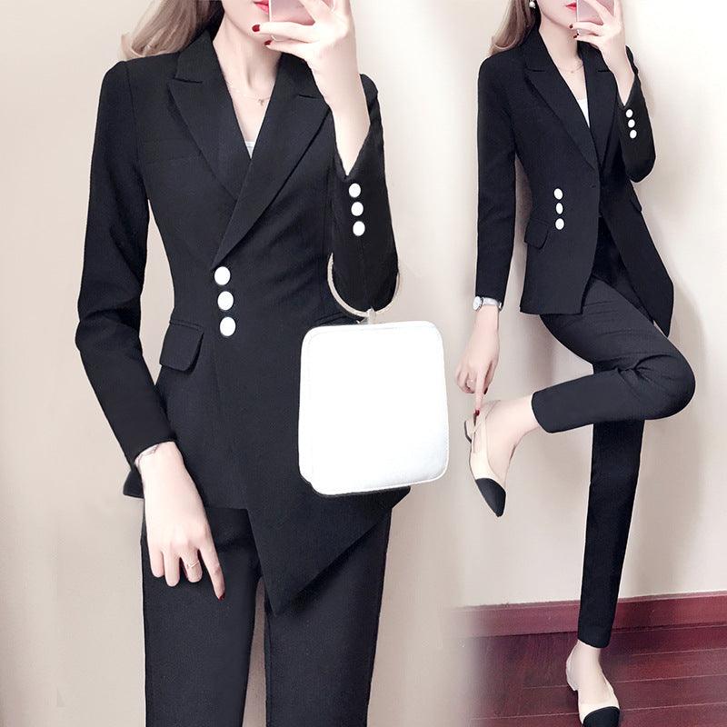Women white Slim Pant Suits - melvincucci