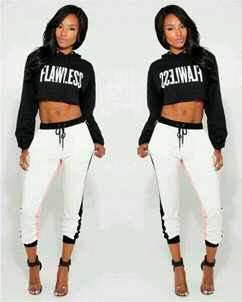 Women Winter Fleece Flawless Crop Top Sweatshirt - melvincucci