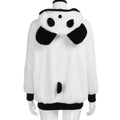 Women Winter Sweatshirt Famale Cute Plush Hooded Panda Jumper Coat Casual Loose Long-Sleeved Sweatshirt - melvincucci