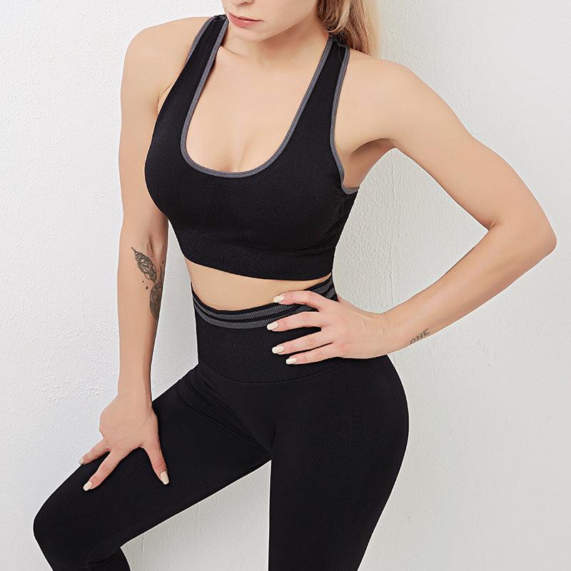 Women Workout Activewear Sports-Bra Outfit Leggings Seamless Fitness High-Waist New Gym - melvincucci