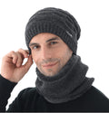 Wool Knitted Hat And Scarf Suit Men - melvincucci