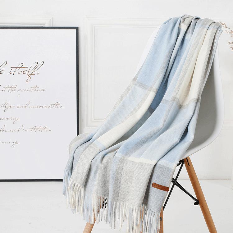 Wool Plaid Women Autumn And Winter Warm Scarf - melvincucci