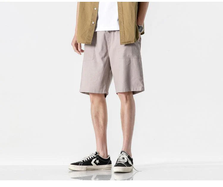 Workwear Five-point Pants Men's Mid-pants All-match Casual Pants - melvincucci