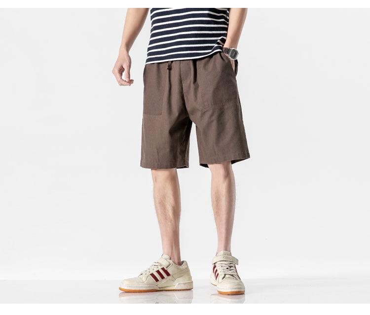 Workwear Five-point Pants Men's Mid-pants All-match Casual Pants - melvincucci