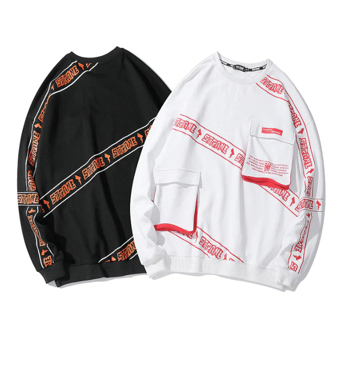 Workwear pocket sweater hoodie - melvincucci