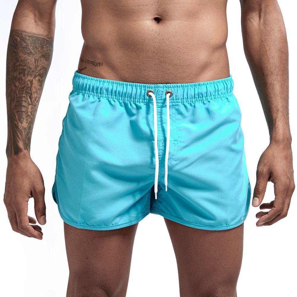 Wrap men's shorts, home pants, smooth beach pants, slim pants, shorts - melvincucci
