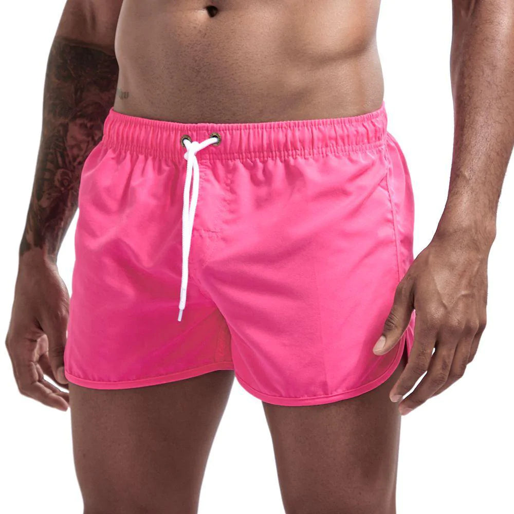 Wrap men's shorts, home pants, smooth beach pants, slim pants, shorts - melvincucci