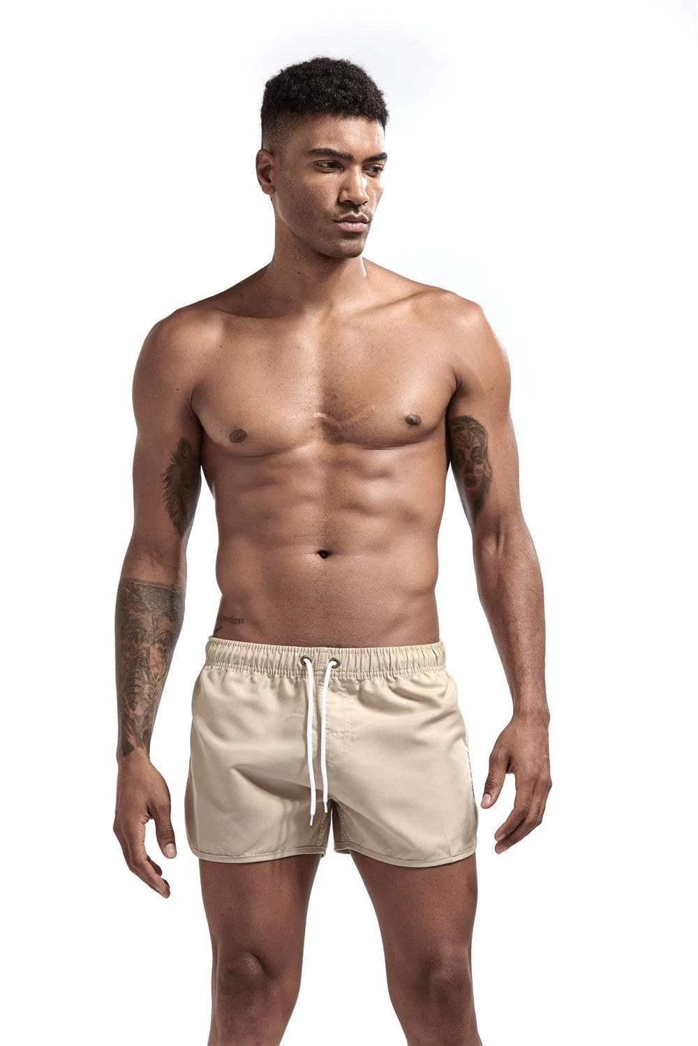 Wrap men's shorts, home pants, smooth beach pants, slim pants, shorts - melvincucci