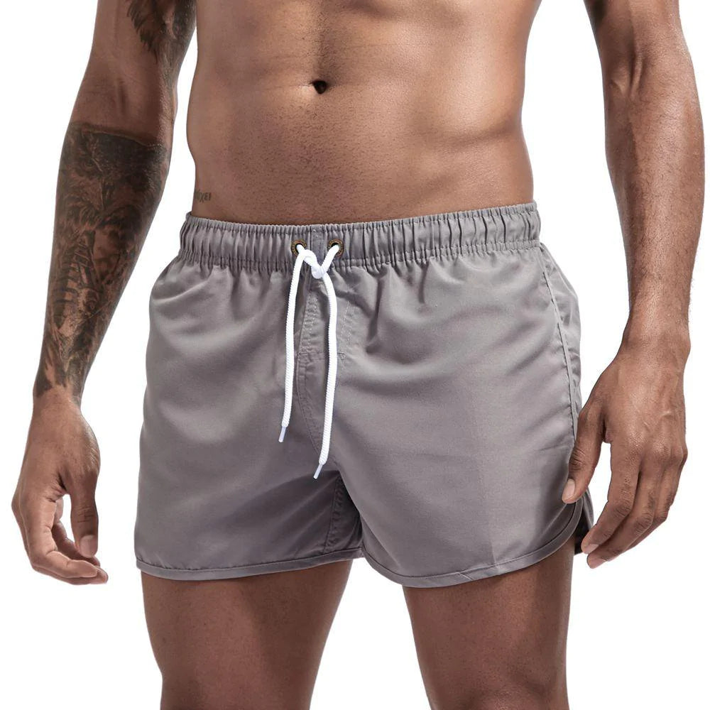 Wrap men's shorts, home pants, smooth beach pants, slim pants, shorts - melvincucci
