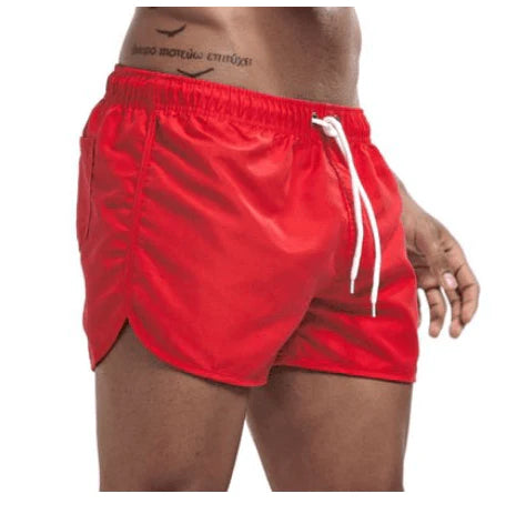 Wrap men's shorts, home pants, smooth beach pants, slim pants, shorts - melvincucci