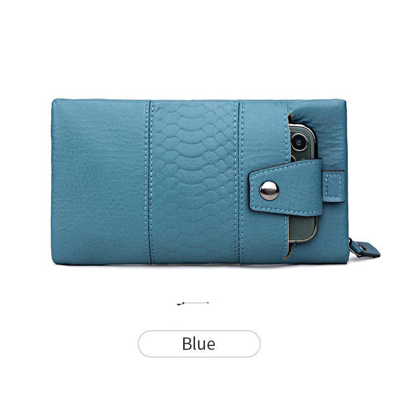 Xiangyin Leather Phone Wallet Women Long Clutch Multifunctional Soft Leather Zipper - melvincucci