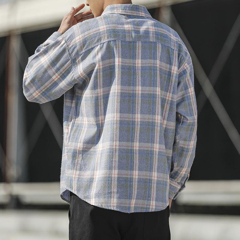 Youth plaid shirt long sleeve - melvincucci