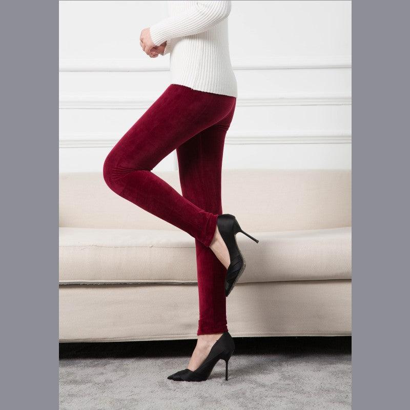 YSDNCHI Winter Velvet Leggings Women Pencil Pant - melvincucci