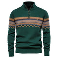 Zipper British Long Sleeve Men's Knitwear Casual - melvincucci