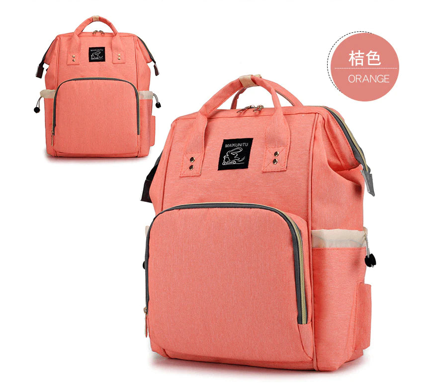 Zipper Mummy Diaper Bags Maternity Shoulder Handbags Large Capacity Women Travel Backpacks Waterproof Baby Nappy Nursing Bags - melvincucci