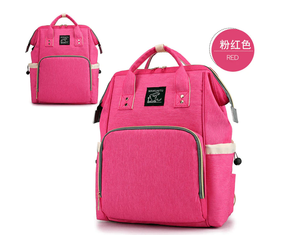 Zipper Mummy Diaper Bags Maternity Shoulder Handbags Large Capacity Women Travel Backpacks Waterproof Baby Nappy Nursing Bags - melvincucci