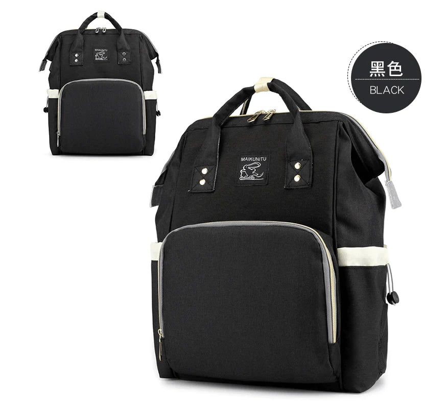 Zipper Mummy Diaper Bags Maternity Shoulder Handbags Large Capacity Women Travel Backpacks Waterproof Baby Nappy Nursing Bags - melvincucci