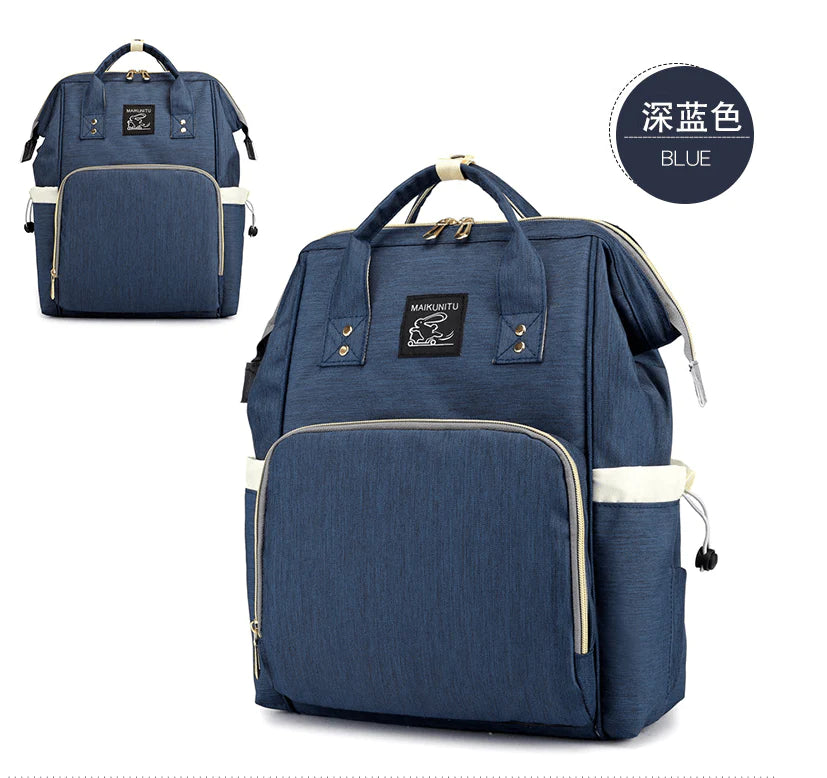 Zipper Mummy Diaper Bags Maternity Shoulder Handbags Large Capacity Women Travel Backpacks Waterproof Baby Nappy Nursing Bags - melvincucci